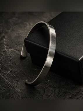 Minimalist Stainless Steel Cuff Bracelet